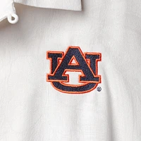 Men's Tommy Bahama White Auburn Tigers Tropic Isles Camp Button-Up Shirt