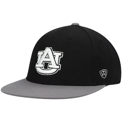 Chapeau ajusté bicolore noir/gris Auburn Tigers Team Color pour hommes