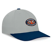 Casquette Mick Flex Auburn Tigers Top of the World pour hommes, gris/bleu marine