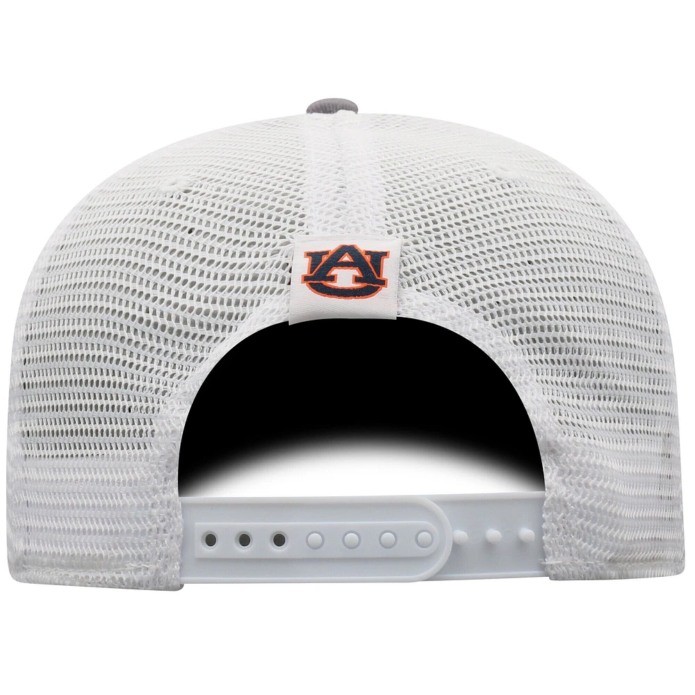 Casquette ajustable de camionneur Auburn Tigers gris Top of the World pour hommes