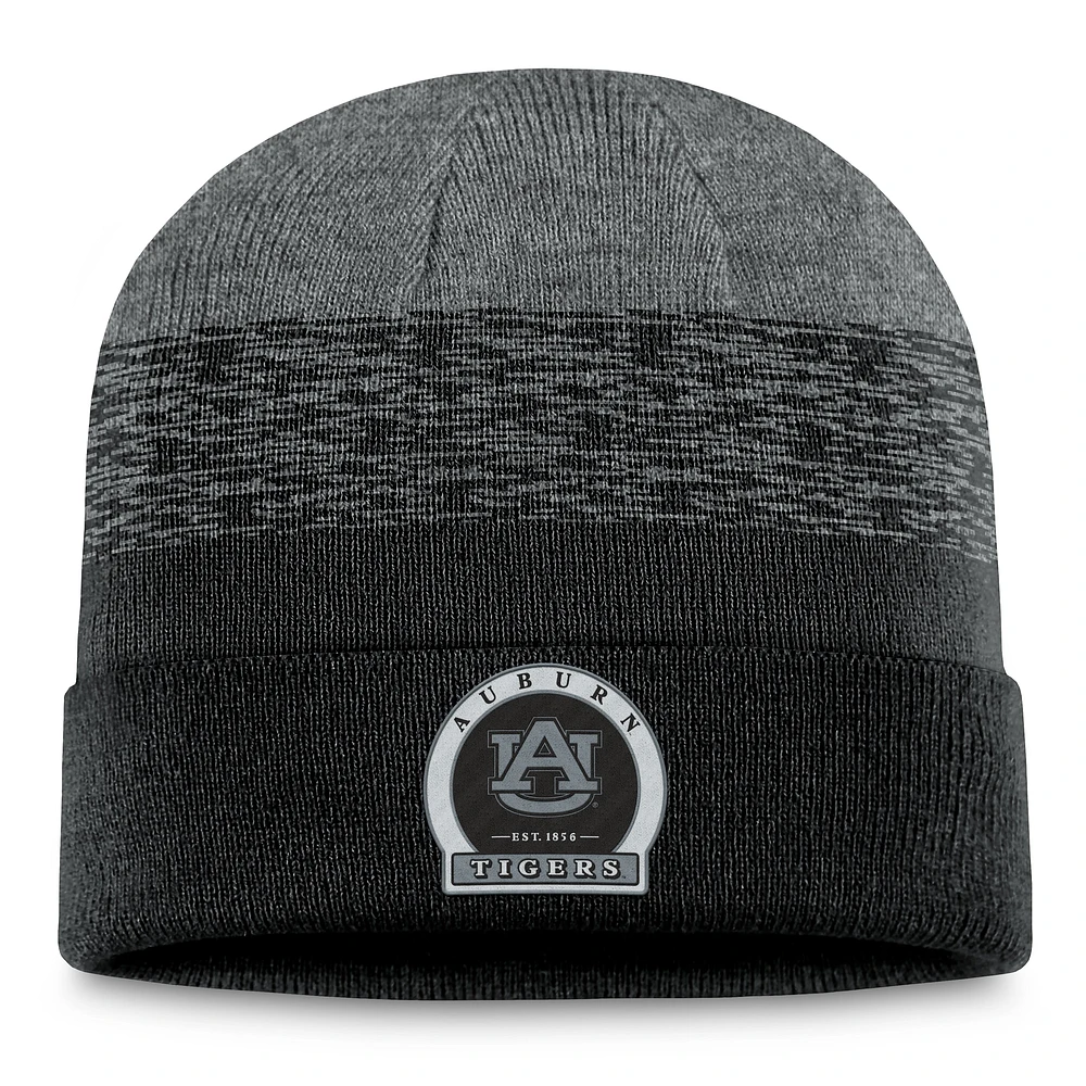 Men's Top of the World Heather Black Auburn Tigers Frostbite Cuffed Knit Hat
