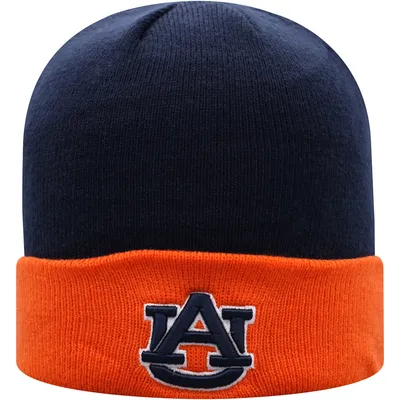 Auburn Tigers Top of the World Core 2-Tone Cuffed Knit Hat - Navy/Orange