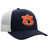 Men's Top of the World Navy/White Auburn Tigers Trucker Snapback Hat