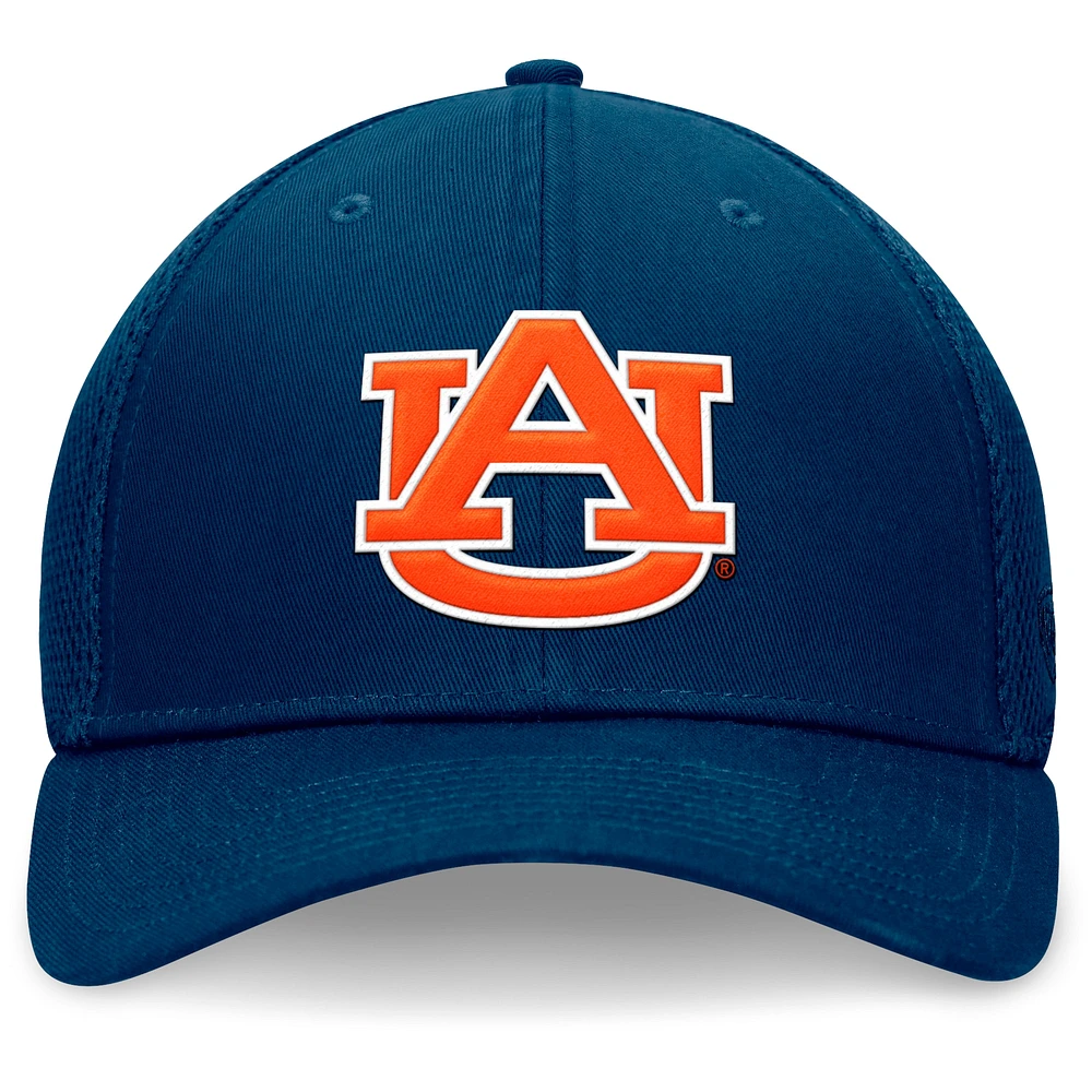 Casquette Top of the World Navy Auburn Tigers Spacer Flex pour hommes