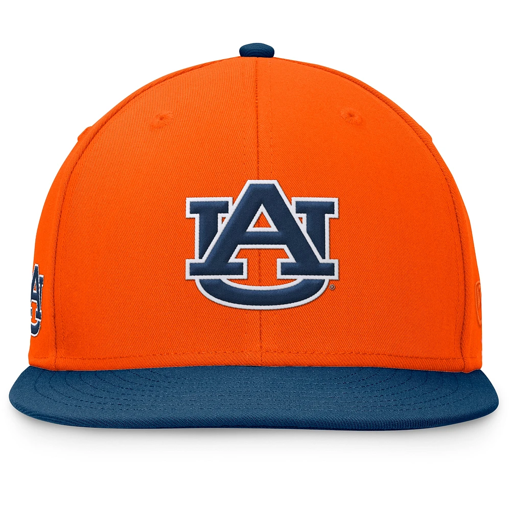 Men's Top of the World Orange/Navy Auburn Tigers Rally Two-Tone Fitted Hat