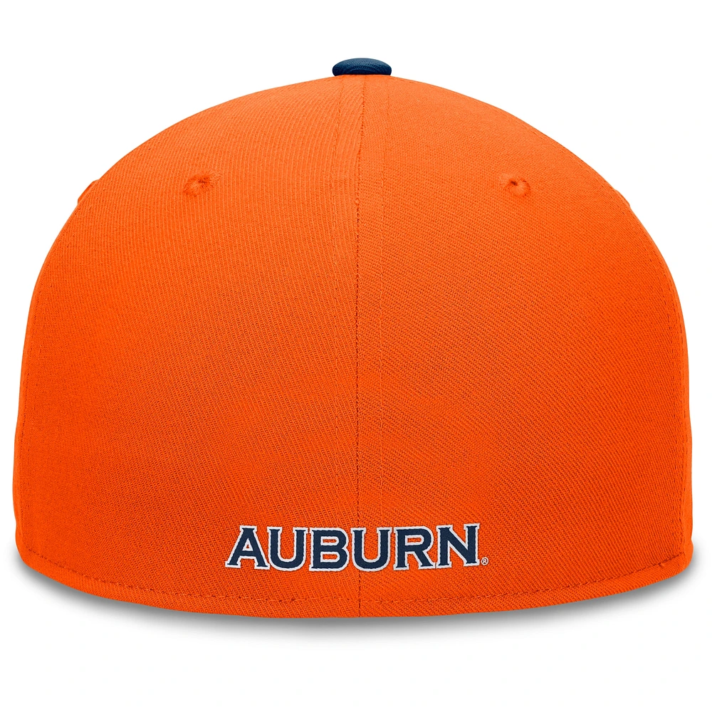 Men's Top of the World Orange/Navy Auburn Tigers Rally Two-Tone Fitted Hat