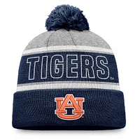 Men's Top of the World True Navy Auburn Tigers Two-Tone Cuffed Knit Hat with Pom