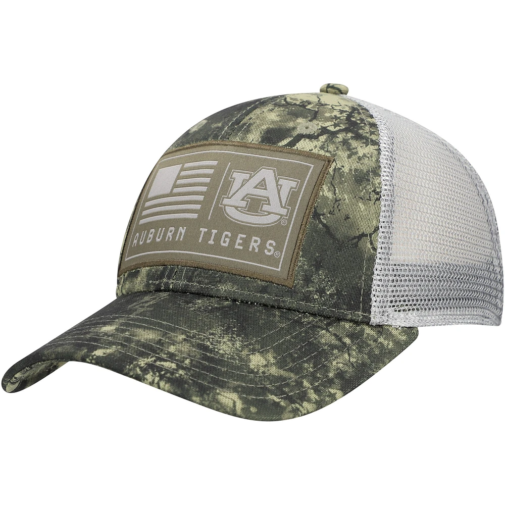 Casquette de camionneur Under Armour Camo Auburn Tigers Freedom Collection Blitzing Performance pour homme