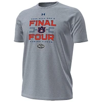 Men's Under Armour Gray Auburn Tigers 2025 NCAA Basketball Tournament March Madness Final Four Locker Room T-Shirt