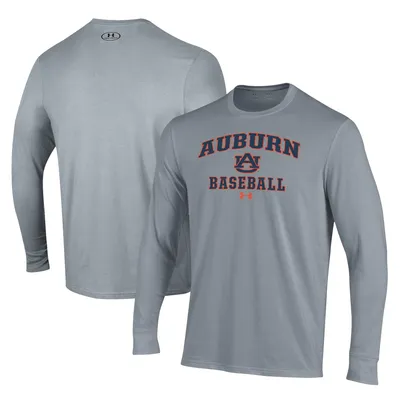 Auburn Tigers Under Armour Baseball Performance Long Sleeve T-Shirt