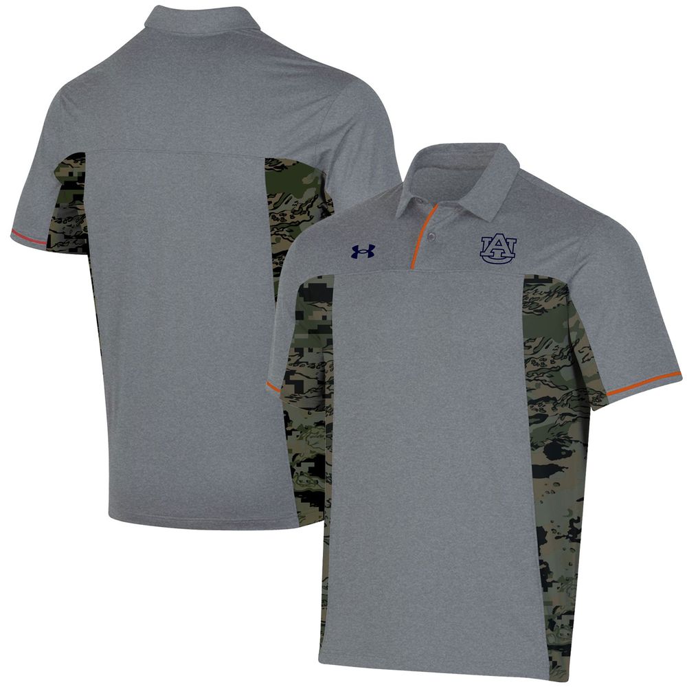 Men's Under Armour Gray Auburn Tigers Freedom Polo