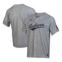 Maillot de baseball réplique Under Armour Auburn Tigers gris pour homme