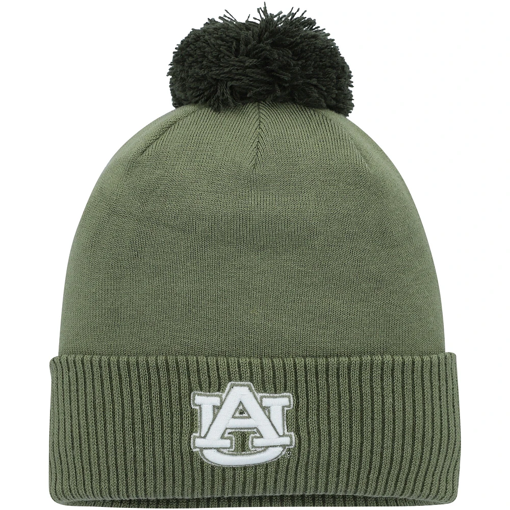 Under Armour Green Auburn Tigers Freedom Collection Bonnet en tricot à revers pour homme avec pompon