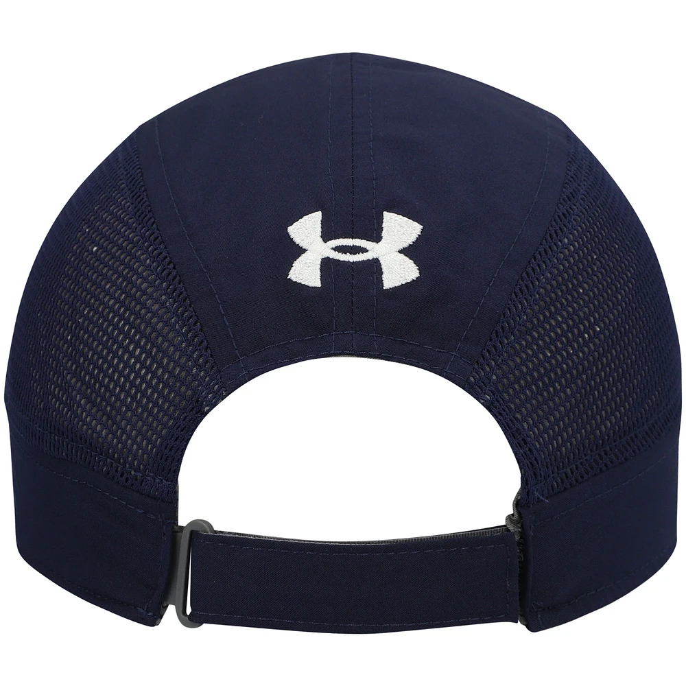Men's Under Armour Navy Auburn Tigers 2021 Sideline Dash Run Performance Adjustable Hat