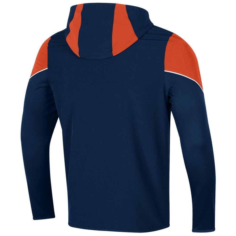 Men's Under Armour Navy Auburn Tigers 2021 Sideline Warm-Up Full-Zip Hoodie