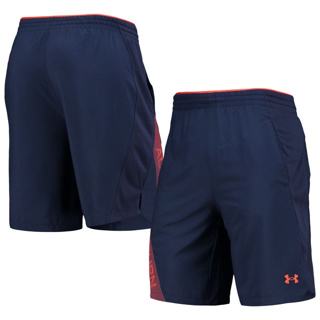 Short tissé Under Armour Auburn Tigers 2021 Sideline pour homme bleu marine