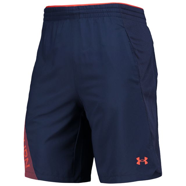 Short tissé Under Armour Auburn Tigers 2021 Sideline pour homme bleu marine