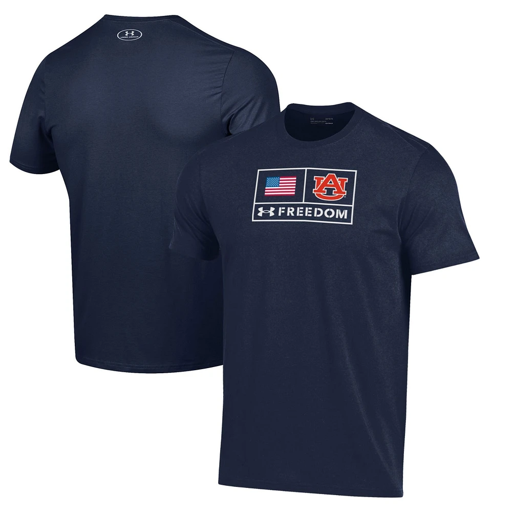 Men's Under Armour  Navy Auburn Tigers Freedom Performance T-Shirt