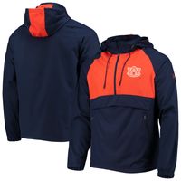 Men's Under Armour Navy Auburn Tigers Gameday Anorak Performance Half-Zip Jacket