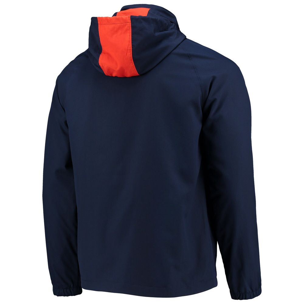 Men's Under Armour Navy Auburn Tigers Gameday Anorak Performance Half-Zip Jacket