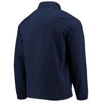 Men's Under Armour Navy Auburn Tigers Gameday Anorak Performance Half-Zip Jacket