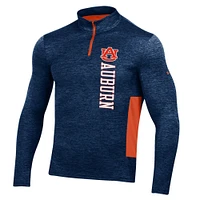 Haut à quart de zip torsadé Under Armour Tigers Gameday pour homme, bleu marine