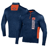 Haut à quart de zip torsadé Under Armour Tigers Gameday pour homme, bleu marine