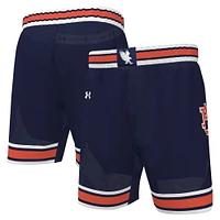 Short de basket-ball réplique Under Armour Auburn Tigers bleu marine pour homme