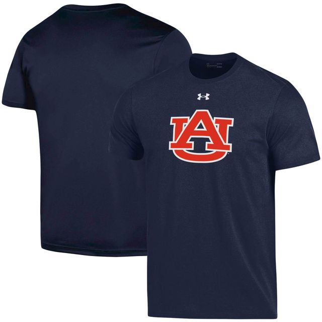 Under Armour - T-shirt en coton avec logo scolaire Auburn Tigers pour homme, bleu marine