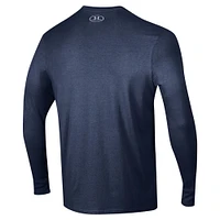 Men's Under Armour Navy Auburn Tigers Sideline Long Sleeve T-Shirt