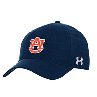 Casquette Under Armour Sideline Performance Flex pour homme bleu marine Auburn Tigers