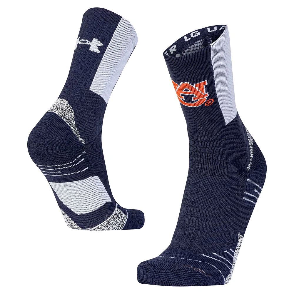 Men's Under Armour Navy Auburn Tigers Sideline Playmaker Crew