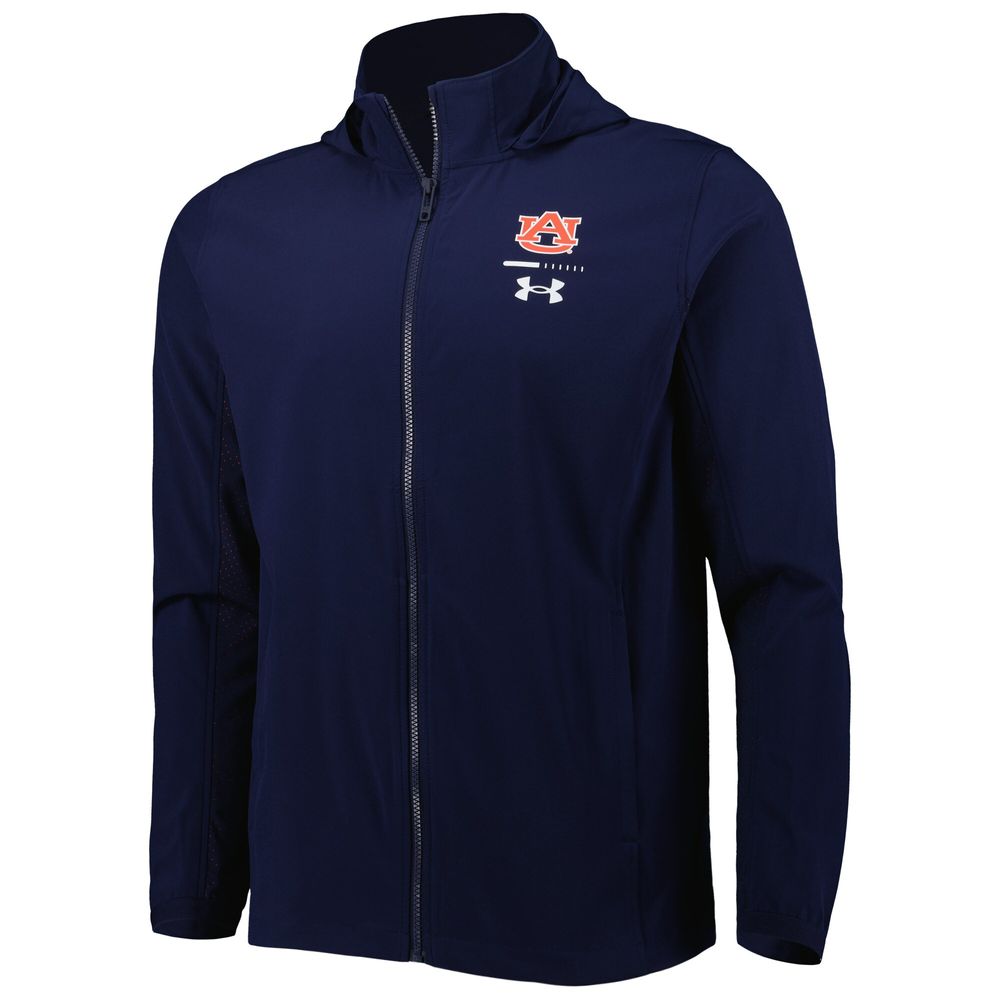 Men's Under Armour Navy Auburn Tigers Swoven Performance Full-Zip Jacket