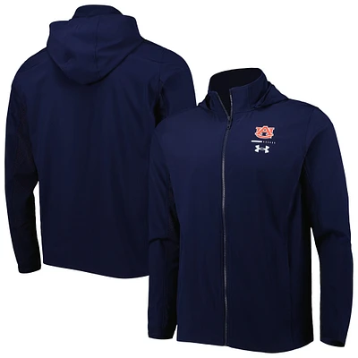 Under Armour - Auburn Tigers Veste entièrement zippée pour homme Bleu marine