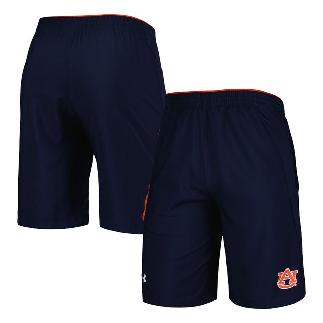 Short tissé Under Armour Tigers Auburn bleu marine pour homme