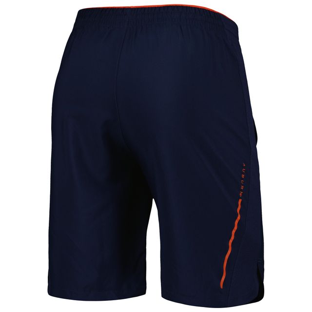 Short tissé Under Armour Tigers Auburn bleu marine pour homme