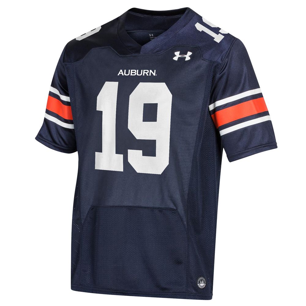 Men's Under Armour #19 Navy Auburn Tigers Replica Jersey