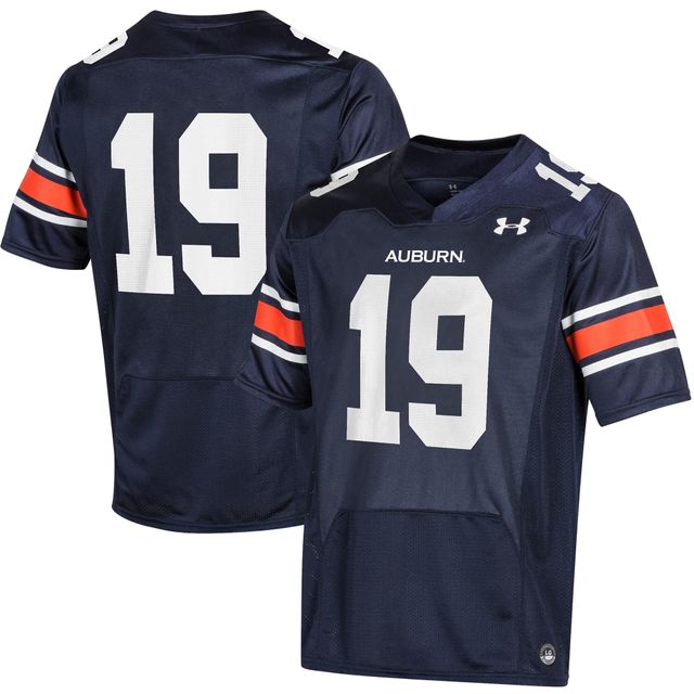 Maillot Under Armour #19 bleu marine Auburn Tigers Replica pour homme