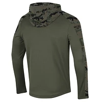 Under Armour Olive Auburn Tigers Freedom Quarter-Zip Pull à capuche pour homme