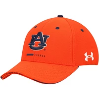 Under Armour Orange Auburn Tigers Blitzing Accent Performance Casquette réglable pour homme