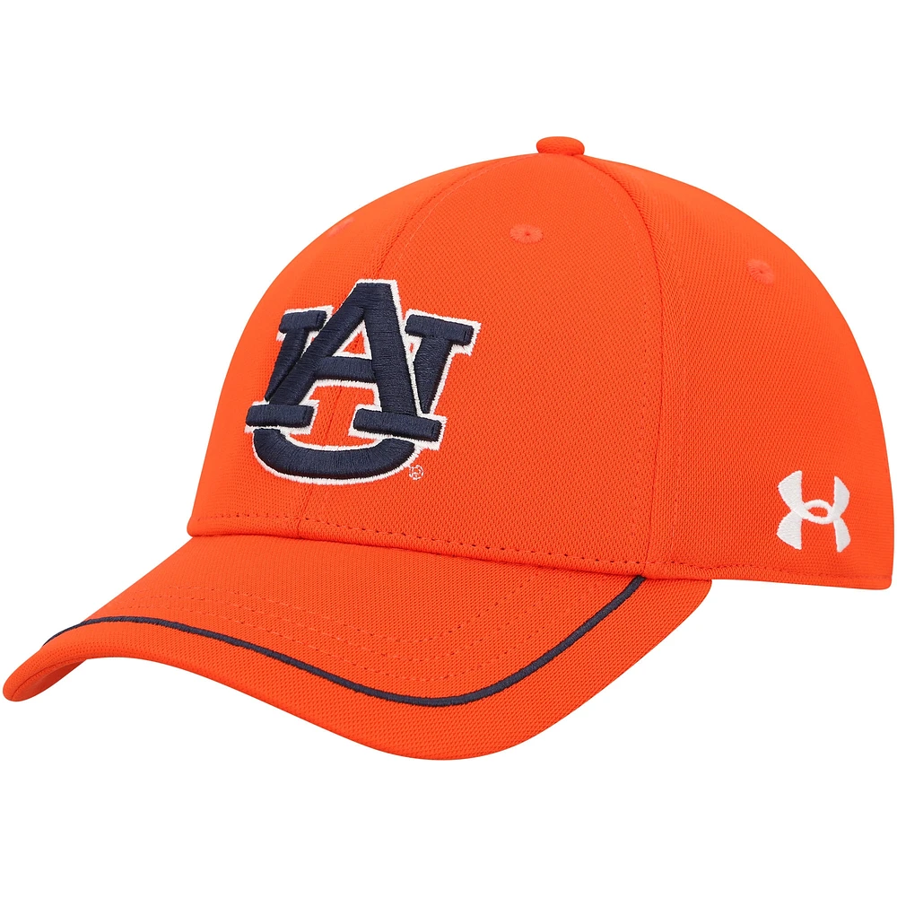 Men's Under Armour Orange Auburn Tigers Iso-Chill Blitzing Accent Flex Hat