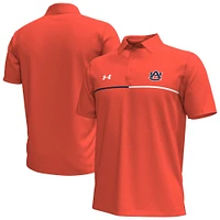 Men's Under Armour Orange Auburn Tigers Playoff Chest Stripe Performance Polo