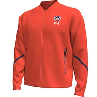 Men's Under Armour  Orange Auburn Tigers Unstoppable Full-Zip Bomber Jacket