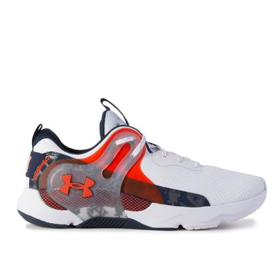 Men's Under Armour White Auburn Tigers HOVR Apex 3 Sneakers