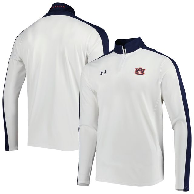 Under Armour White Auburn Tigers Veste de performance légère à col montant pour homme