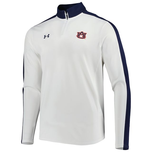 Under Armour White Auburn Tigers Veste de performance légère à col montant pour homme