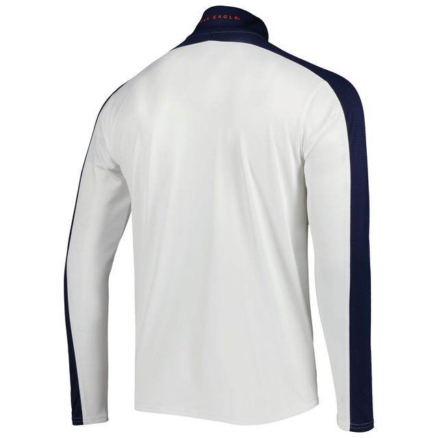 Under Armour White Auburn Tigers Veste de performance légère à col montant pour homme