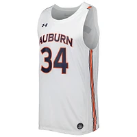 Men's Under Armour White Auburn Tigers Replica Basketball Jersey