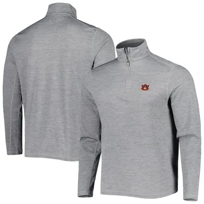 Auburn Tigers Vineyard Vines Sankaty Quarter-Zip Sweatshirt - Gray