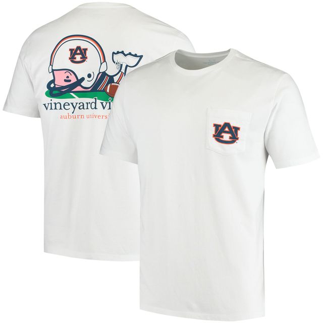 Vineyard Vines - Blanc T-shirt Baleine de football Auburn Tigers pour homme